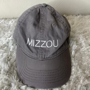 Gray Mizzou Legacy Brand Ball Baseball Cap Hat Strap Back OSFA